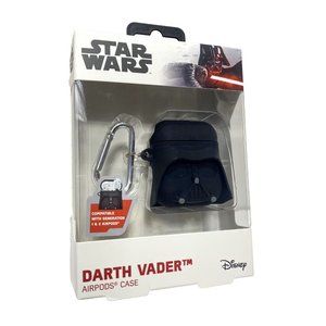 Darth Vader Airpods Case with Keychain Black Star Wars Disney iPhone Accessory
